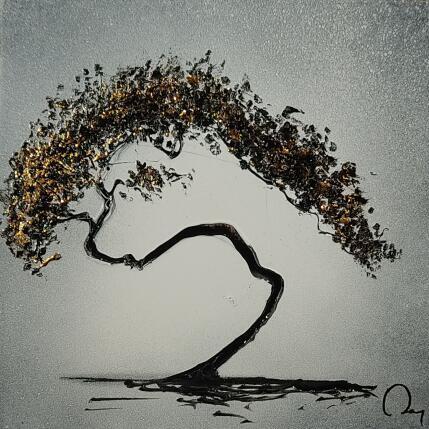 Painting Nebari by Rey Julien | Painting Figurative Gold leaf