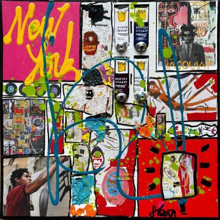 Peinture Basquiat, the one! par Costa Sophie | Tableau Pop-art Acrylique, Collage, Upcycling Icones Pop