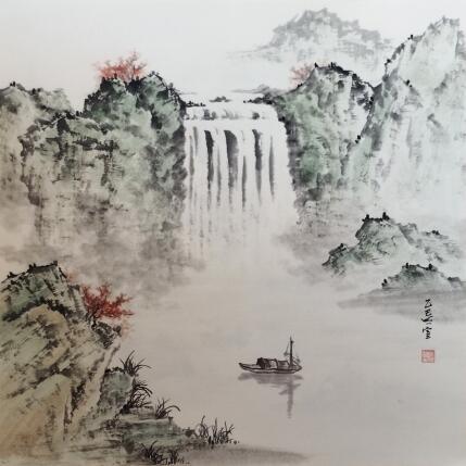Peinture Autumn par Du Mingxuan | Tableau Figuratif Aquarelle, Encre Animaux