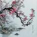 Painting Soupir au bord de l'eau by Du Mingxuan | Painting Figurative Landscapes Watercolor Ink
