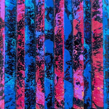 Painting Bc6 triangle bleu rouge by Langeron Luc | Painting Subject matter Acrylic, Resin, Wood