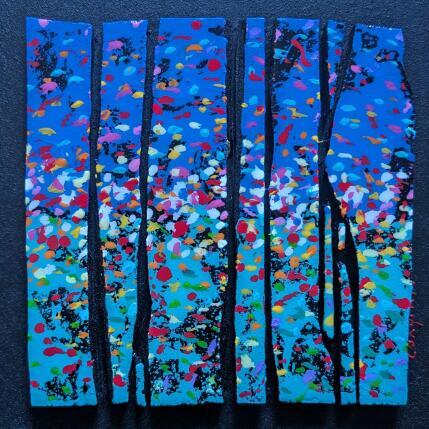 Painting Bc9 prairie bleu vert by Langeron Luc | Painting Subject matter Acrylic, Resin, Wood Pop icons