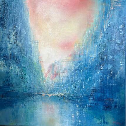 Painting Lumière rosée by Levesque Emmanuelle | Painting  Oil