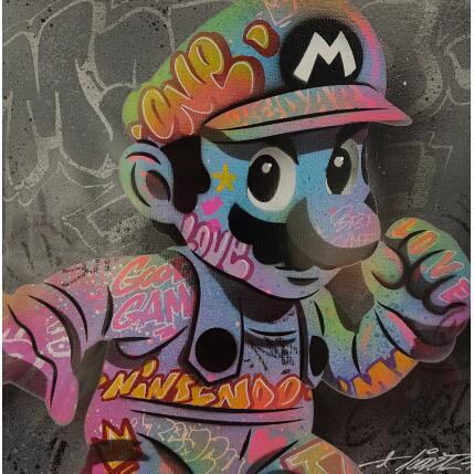 Painting Mario game by Kedarone | Painting Pop-art Acrylic, Graffiti Pop icons