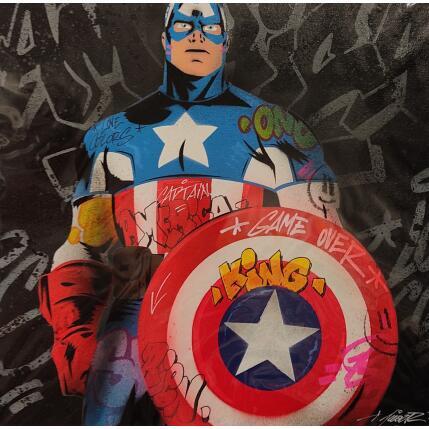 Painting America by Kedarone | Painting Pop-art Acrylic, Graffiti Pop icons
