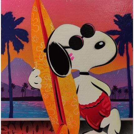Painting Photo bord de mer by Kedarone | Painting Pop-art Acrylic, Graffiti Pop icons