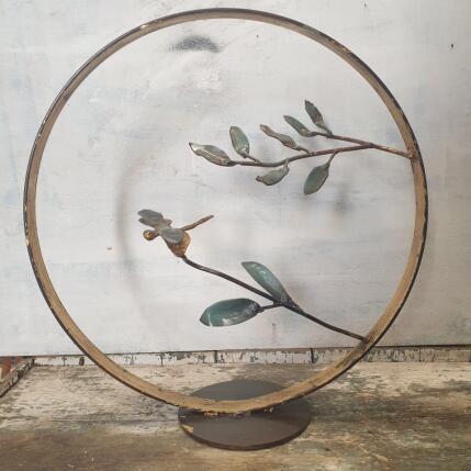 Sculpture La libellule  by Eres Nicolas | Sculpture Figurative Metal Animals