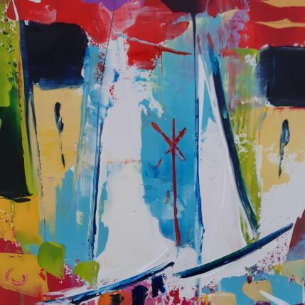 Painting Les voiles by Bastide d´Izard Armelle | Painting Abstract