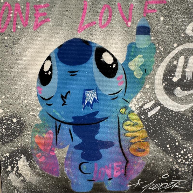 Painting Stitch dessin by Kedarone | Painting Pop-art Acrylic, Graffiti Pop icons