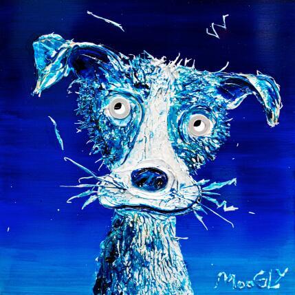 Painting AUDITUS by Moogly | Painting Raw art Acrylic, Pigments, Resin Animals