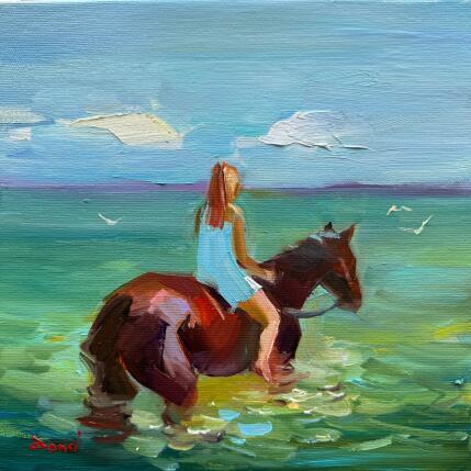 Painting The Soft Stride of Peace by Bond Tetiana | Painting Figurative Oil
