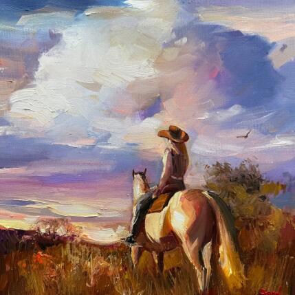 Painting The Space Where Noise Disappears by Bond Tetiana | Painting Figurative Oil