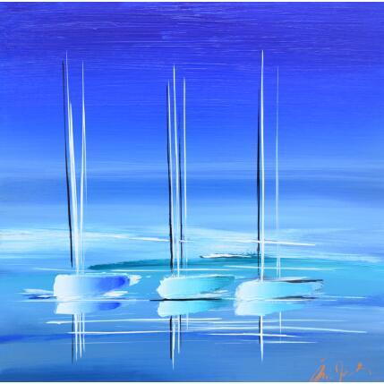 Peinture Bout d'océan par Munsch Eric | Tableau Figuratif Acrylique, Huile Marine
