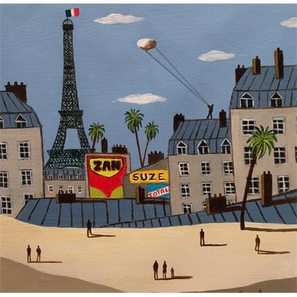 Painting Paname by Lionnet Pascal | Painting Surrealist Acrylic Urban