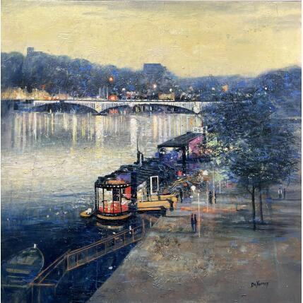 Painting Contre jour by De Norroy Georges Emile | Painting Figurative Oil Urban