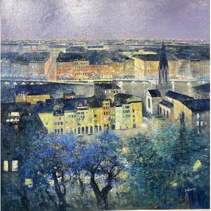 Painting Ombres et Lumières by De Norroy Georges Emile | Painting Figurative Oil Urban