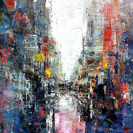 Painting Perspective sur New York 2 by Davroux Philippe  | Painting Impressionism Oil
