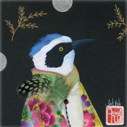 Painting Martinelle by Rebeyre Catherine | Painting Naive art Acrylic