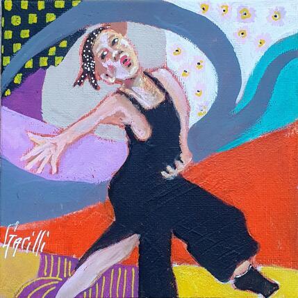 Painting Danse contemporaine  by Garilli Nicole | Painting Figurative Acrylic Life style