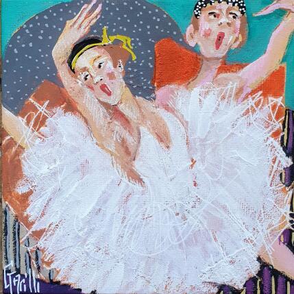 Painting ballerines d'un soir.  by Garilli Nicole | Painting Figurative Acrylic Life style