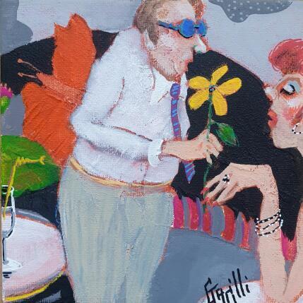 Painting Monsieur tente sa chance.  by Garilli Nicole | Painting Figurative Acrylic Life style