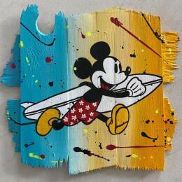 Painting surfer by Marie G.  | Painting Pop-art Acrylic, Wood Pop icons