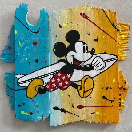 Painting surfer by Marie G.  | Painting Pop-art Acrylic, Wood Pop icons