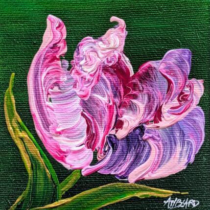 Painting Tulipe rose  by Amblard Florence | Painting Impressionism Acrylic Nature