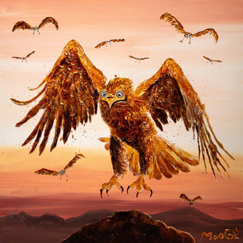 Painting Instigatus by Moogly | Painting Raw art Acrylic, Pigments, Resin Animals