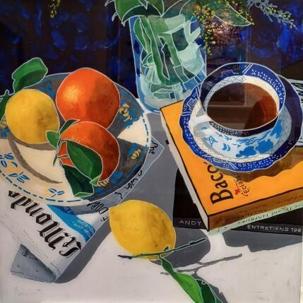 Painting Francis aimait les samedis by Auriol Philippe | Painting Figurative Acrylic, Plexiglass, Posca Still-life