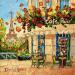 Painting Parisian Charm by Pigni Diana | Painting Impressionism Landscapes Urban Architecture Oil