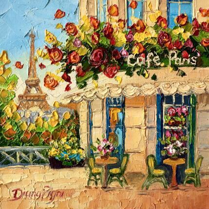 Painting Parisian Charm by Pigni Diana | Painting Impressionism Oil Architecture, Landscapes, Urban