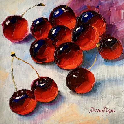 Painting Cherry Delight by Pigni Diana | Painting Impressionism Oil Pop icons, Still-life