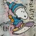 Peinture F2  snow paradise par Marie G.  | Tableau Pop-art Icones Pop Bois Acrylique Collage