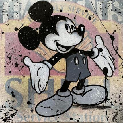 Painting F2  shell by Marie G.  | Painting Pop-art Acrylic, Gluing, Wood Pop icons