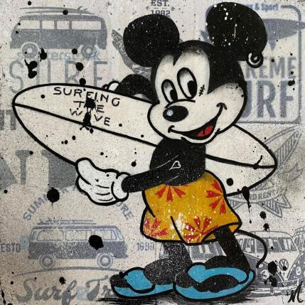 Painting F2  vive les vacances by Marie G.  | Painting Pop-art Acrylic, Gluing, Wood Pop icons