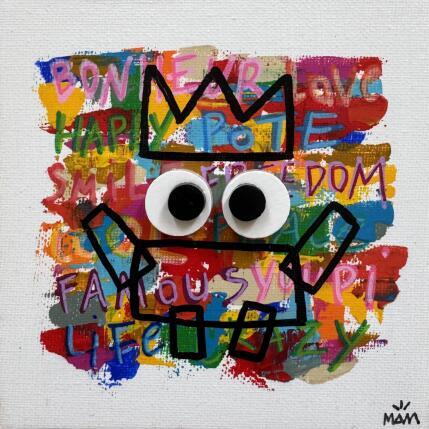 Gemälde YOUPI von Mam | Gemälde Pop-Art Acryl Gesellschaft, Pop-Ikonen, Porträt