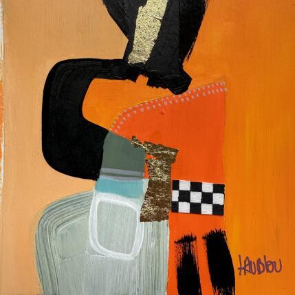 Painting Jeux de ligne -2 by Lau Blou | Painting Abstract Acrylic, Gluing