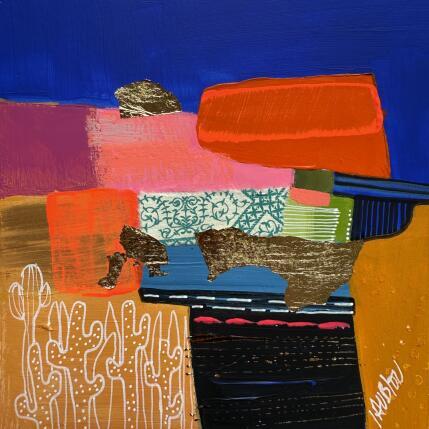 Painting Riviere noire by Lau Blou | Painting Abstract Acrylic, Gluing