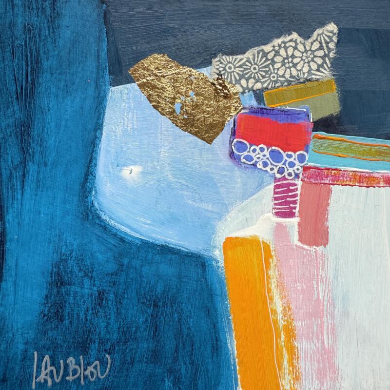 Painting ST25-0601 by Lau Blou | Painting Abstract Acrylic, Gluing