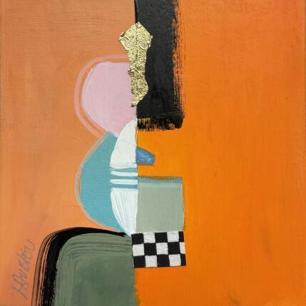Painting Jeux de ligne -1 by Lau Blou | Painting Abstract Acrylic, Gluing