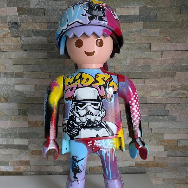 Sculpture Urban Trooper par Lopez Cédric | Sculpture Street Art Graffiti Cinéma
