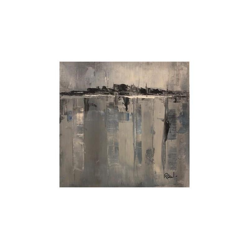 Painting Reflets marins 23 by Roussel Marie-Ange et Fanny | Painting Abstract Oil Marine