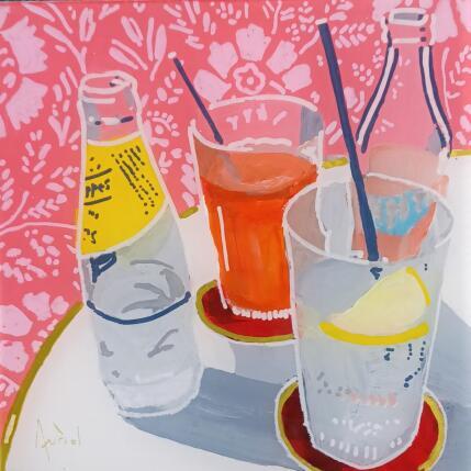 Painting Fraicheur sans alcool by Auriol Philippe | Painting Figurative Acrylic, Plexiglass, Posca Still-life