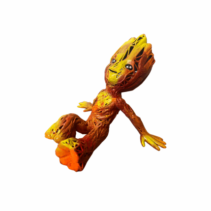 Sculpture FIRE GROOT SUNBATH by Mikhel Julien | Sculpture Pop-art Graffiti, Resin