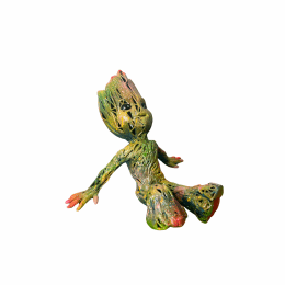 Sculpture ENJOY FLOWER GROOT SUNBATH by Mikhel Julien | Sculpture Pop-art Graffiti, Resin