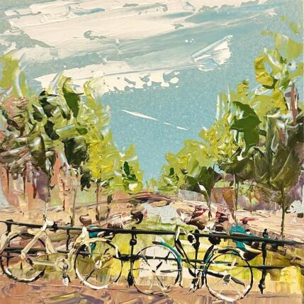 Painting let's ride together by Rodrigues Bené | Painting Figurative Acrylic Urban