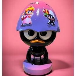 Sculpture CALI PEACH by Le Marquis | Sculpture Figurative Acrylic, Ceramics, Gluing Pop icons