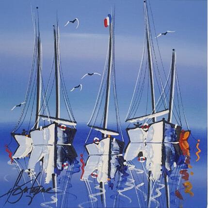 Gemälde Désirs en bleu von Fonteyne David | Gemälde Figurativ Acryl Pop-Ikonen