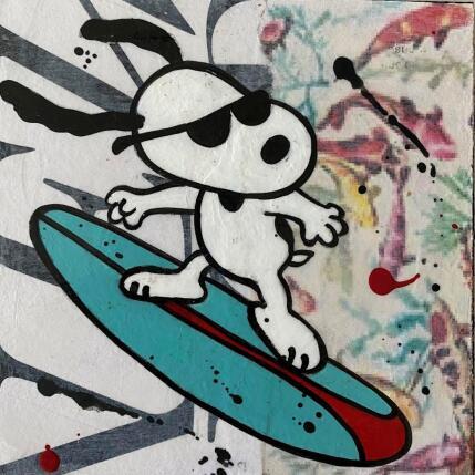 Peinture F1  The wave par Marie G.  | Tableau Pop-art Acrylique, Bois, Collage Icones Pop